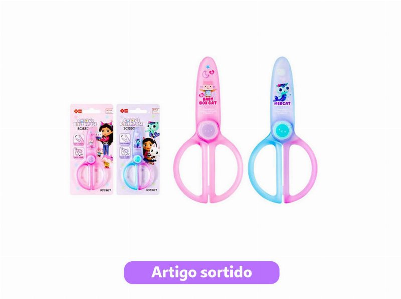 Tesoura Gabby Com Proteção Modelos Sortidos