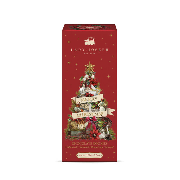 Cookies Chocolate De Natal Vermelho 100 g