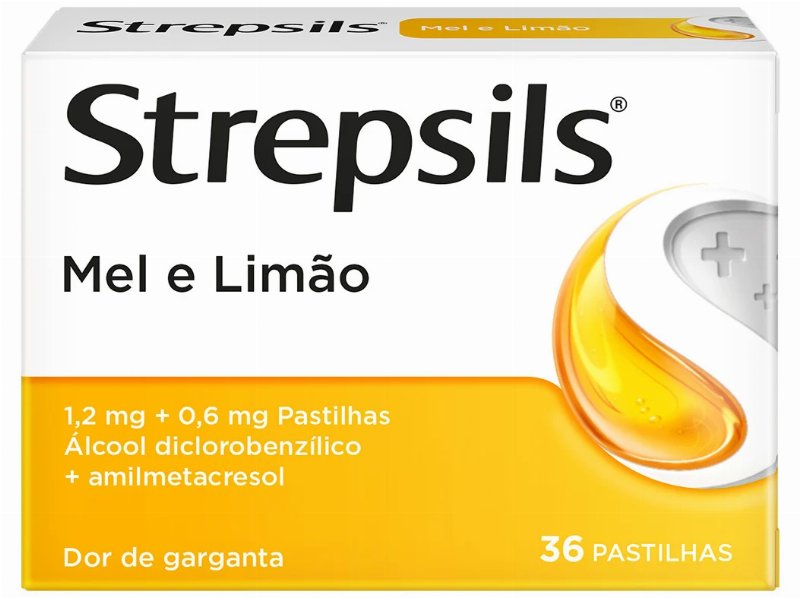 Pastilhas Strepsils Mel E Limão 36Un