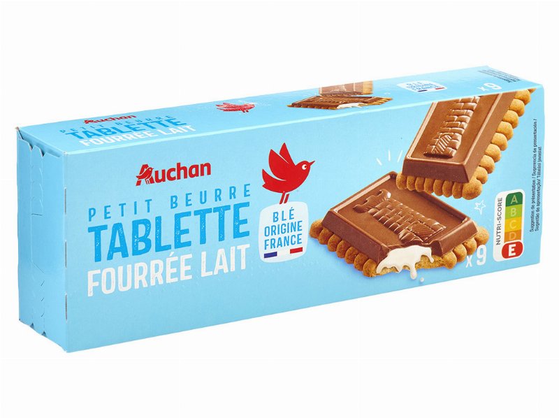 Bolacha Manteiga Auchan Choc Leite Rech.leite 9Saq 140 g