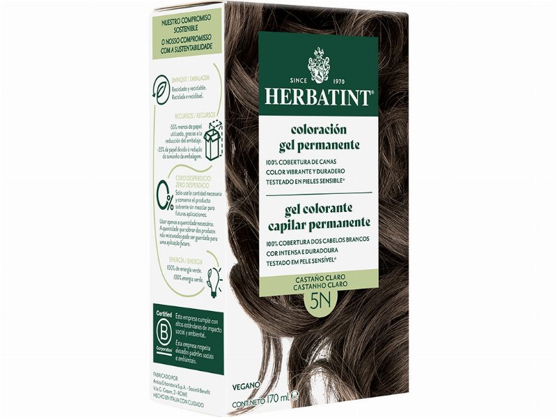 Coloração Herbatint Castanho Claro N5 150 ml