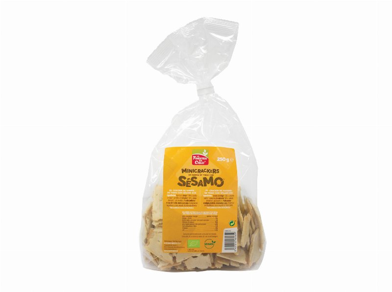 Mini Crackers La Finestra De Trigo E Sésamo Bio 250 g