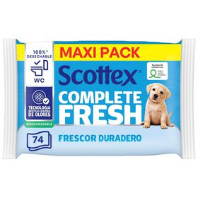Papel Higiénico Húmido Fresh Scottex 74 Rolos