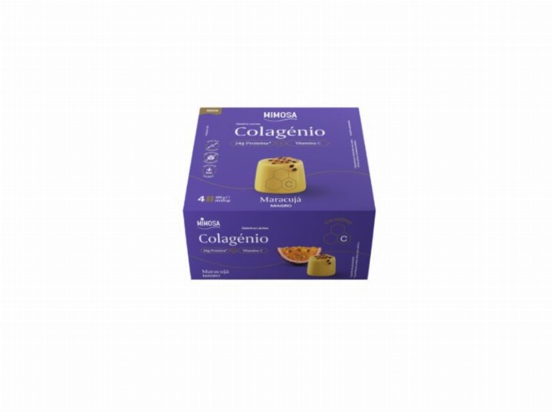 Gelatina Com Iogurte Mimosa Maracujá Com Colagénio 4X120 g