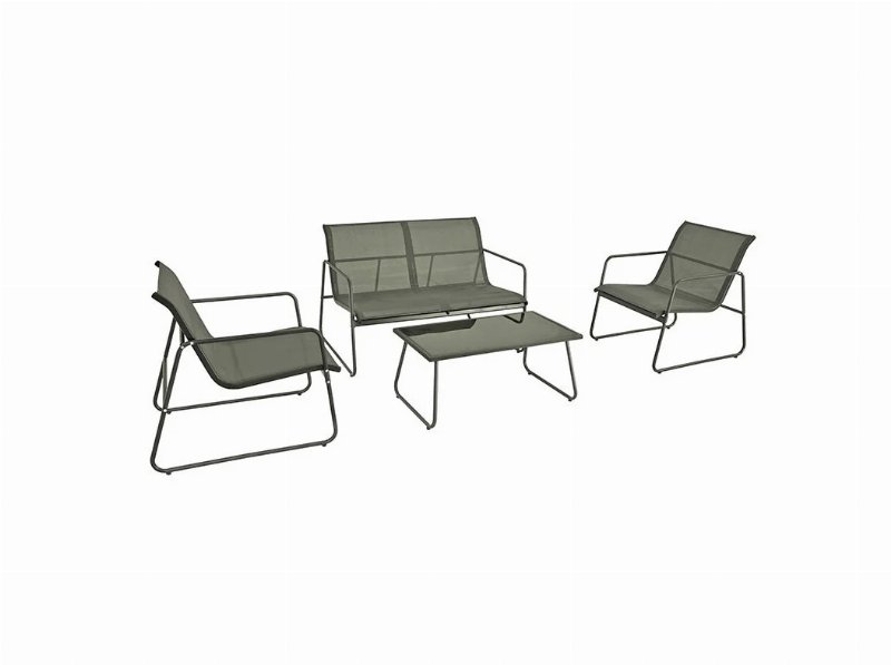 Conjunto De 3 Sofás Gardenstar + Mesa Centro Verde