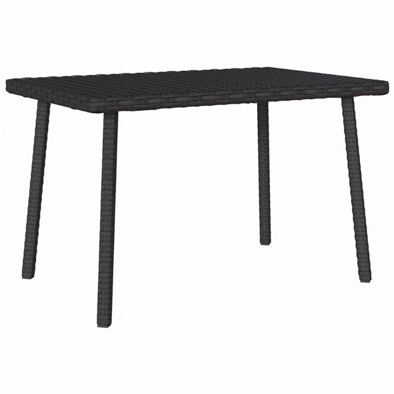Hkh Mesa De Centro De Jardim Retangular Vime Pe - Preto