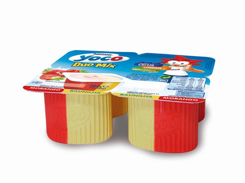 Infantil Yoco Duo Mix Morango E Baunilha 4X90 g