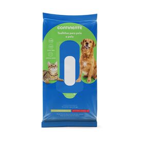 Toalhitas Pele E Pelo Para Cão E Gato Continente 42 Un