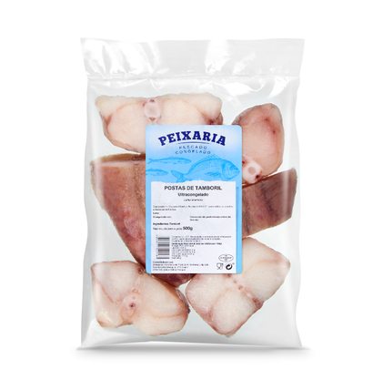 Posta De Tamboril Grande Congelada Embalada Nossa Peixaria 0.5Kg