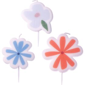 Conjunto 3 Velas Flores Kasa