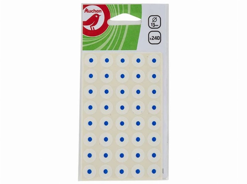 Etiqueta Para Reforço Auchan Ø13Mm 240 Unidades