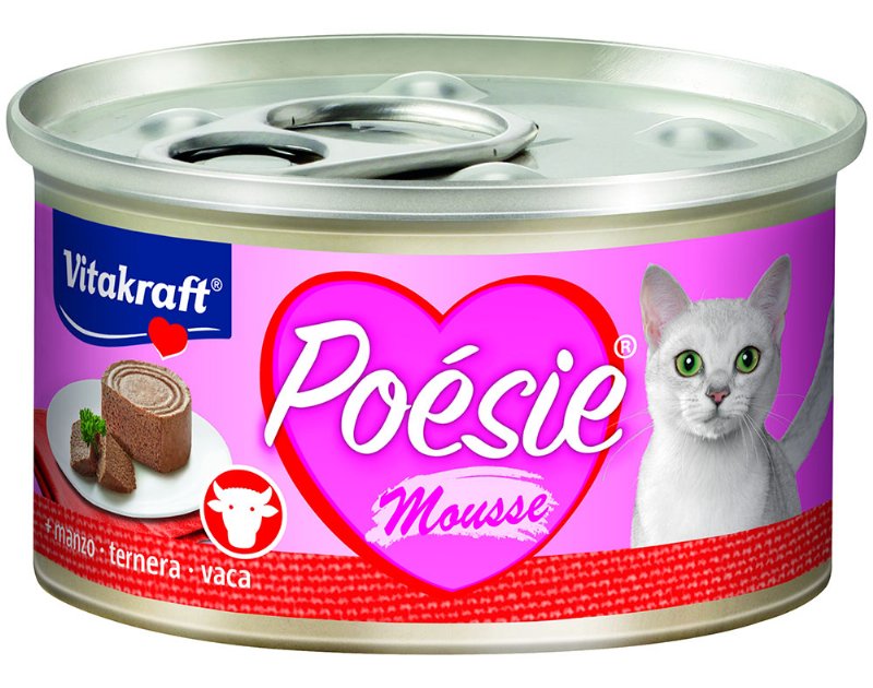 Comida Húmida Para Gato Vitakraft Poesie Mousse Vaca 85 g
