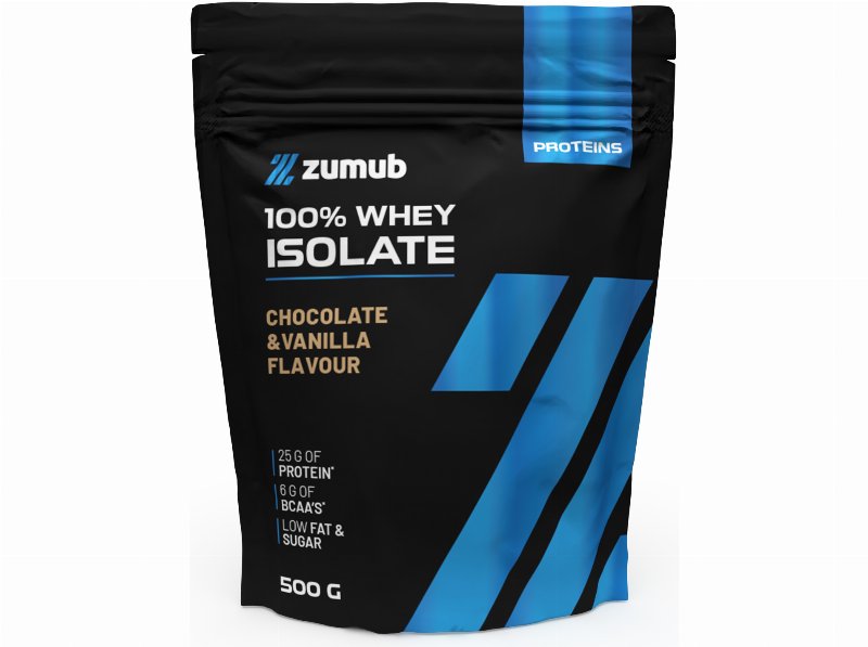 Proteina Whey Zumub 100% Isolada Choco Baun 500 g