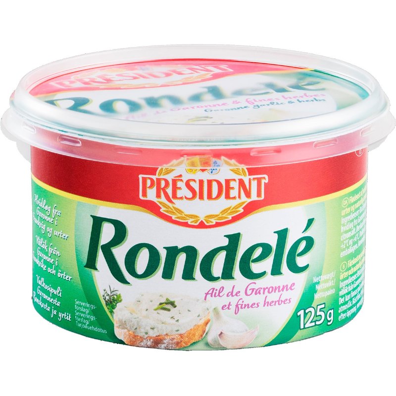 Queijo Creme Rondelé Com Alho E Ervas Finas 125 g