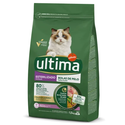 Comida Seca Para Gato Esterilizado Trato Urinário Affinity Ultima 1.5Kg