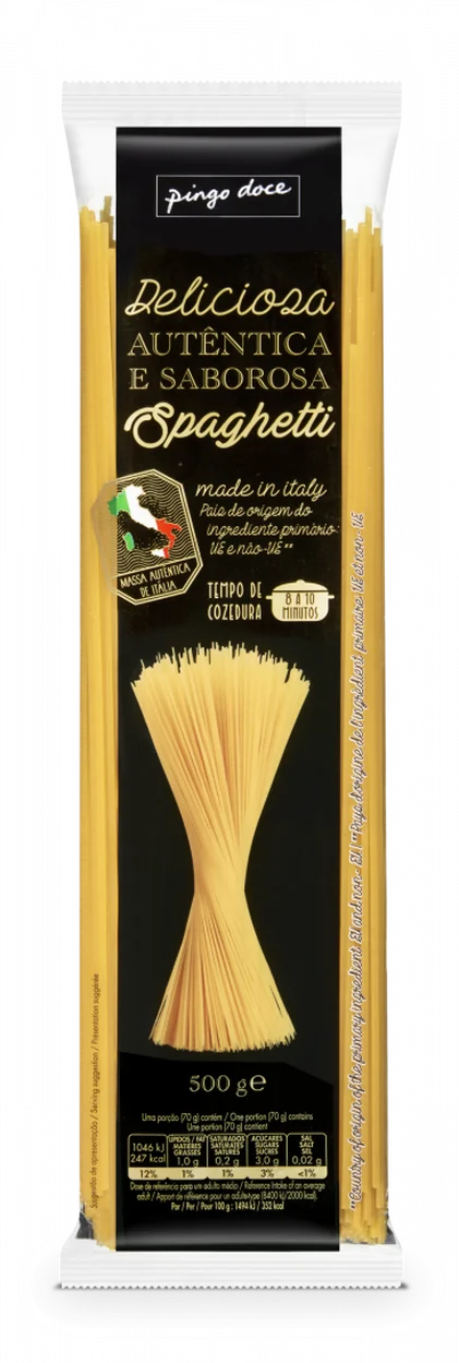 Massa Esparguete Spaghetti Pingo Doce 0.5Kg
