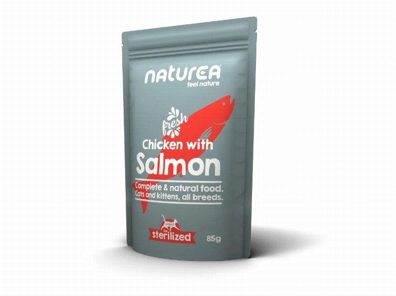 Comida Húmida Gato Naturea Frango E Salmão 85 g