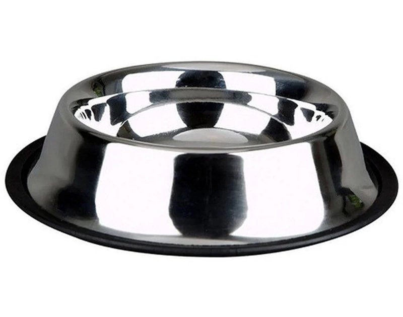 Comedouro Com Antiderrapante Inox Ø33Cm 2840 ml