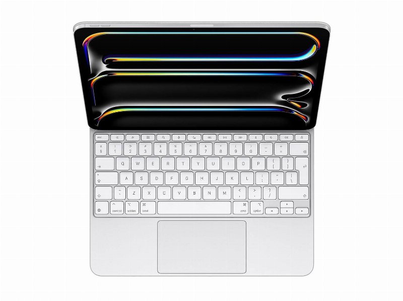 Capa Teclado Apple Magic Keyboard Para Ipad Pro (13" M4 Teclado Em Português - Branca)