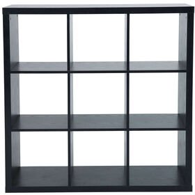 Estante 3X3 Preta Cubos Kasa