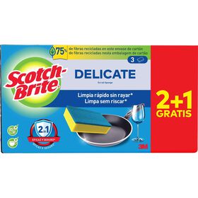 Esfregão Esponja Scotch-Brite 2 + 1 Un Grátis