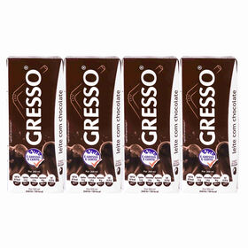 Leite Achocolatado Gresso 4 X 200 ml