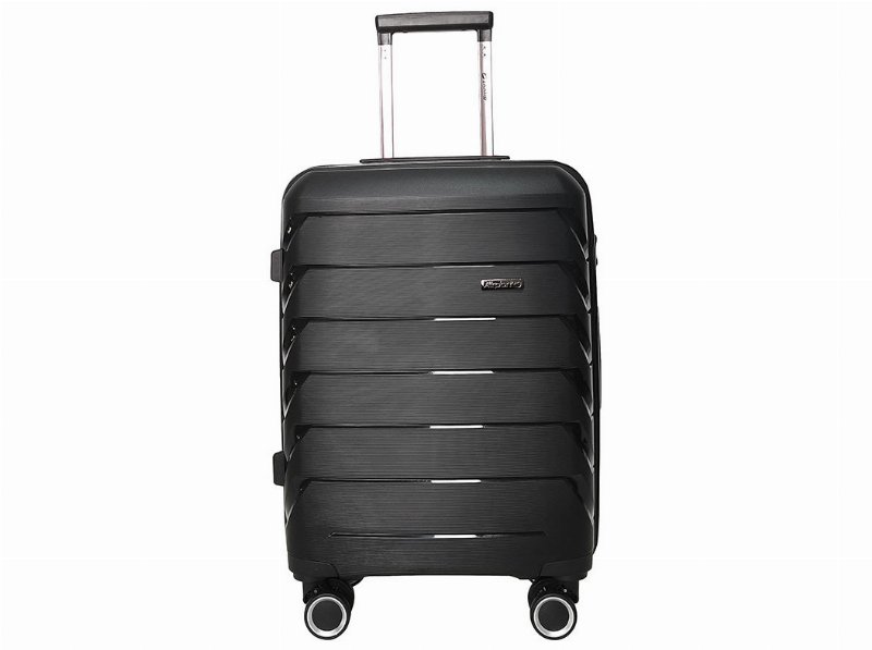 Mala De Cabine Rígida Airport Preto 8 Rodas 56X20X38Cm