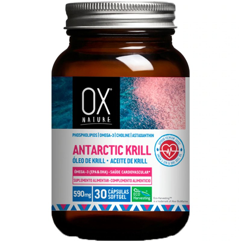 Óleo De Krill Selvagem 30 cápsulas