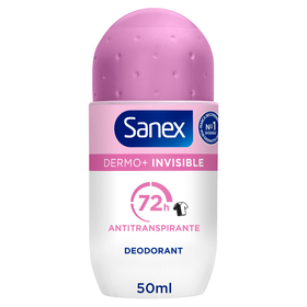 Desodorizante Roll On Dermo+ Invisible 72H Sanex 50 ml