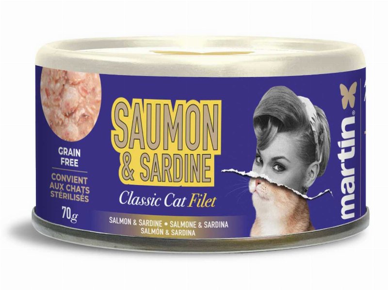 Comida Húmida Martin Sellier Gato Filetes Slm/Sard 70 g