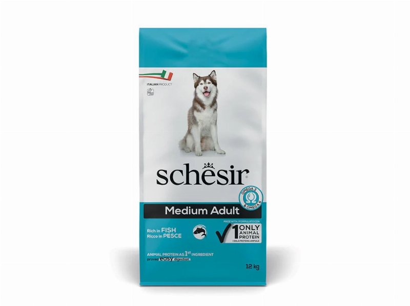 Ração Para Cão Schesir Médio Peixe 12 kg