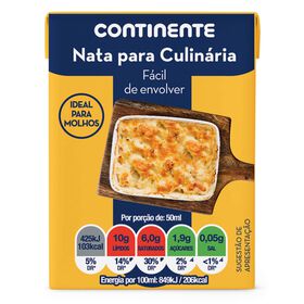 Natas Uht Para Culinária Continente 200 ml