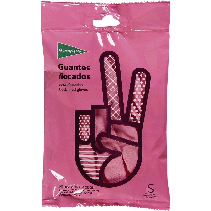 Luvas Flocadas Pequenas Rosa 1 par