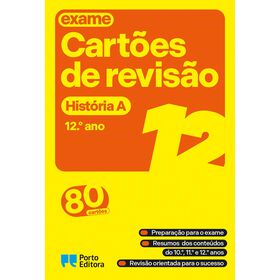 Cartões De Revisão - Livro História A - 12.º Ano