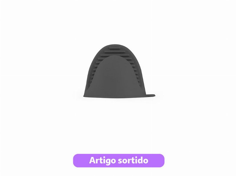 Luva Cozinha Silicone 10X8X8Cm Cores Sortidas