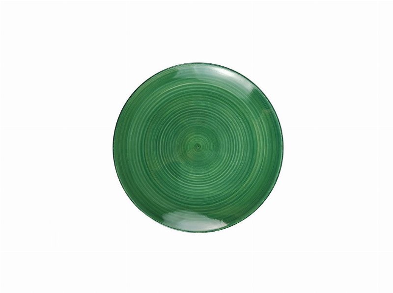 Prato Raso Grés Actuel Verde Ø26.8X3.2Cm