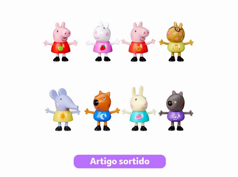 Os Melhores Amigos Peppa Pig 12.7X16.2X4.4Cm Modelos Sortidos
