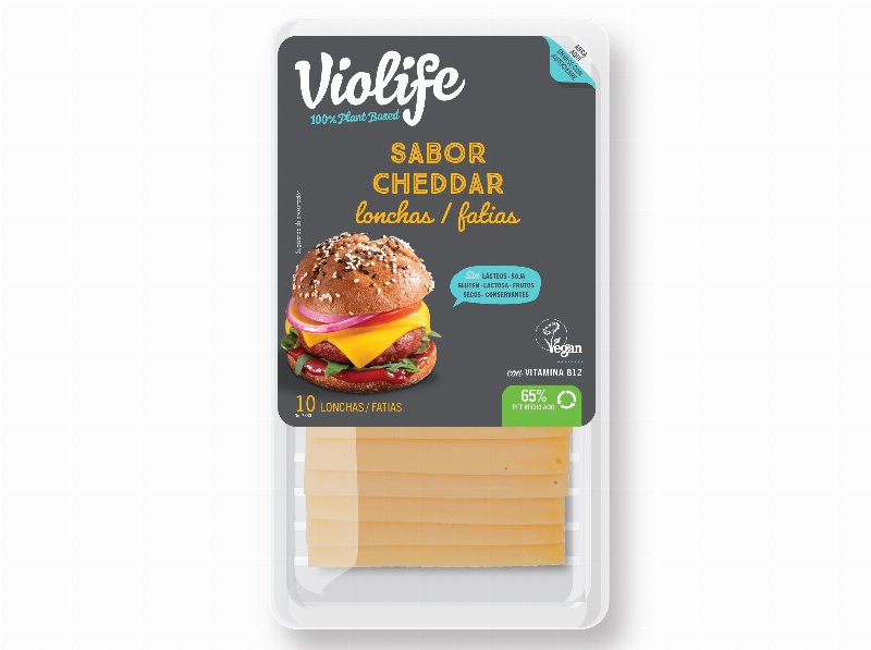 Preparado Violife Vegan Cheddar Fatiado 200 g
