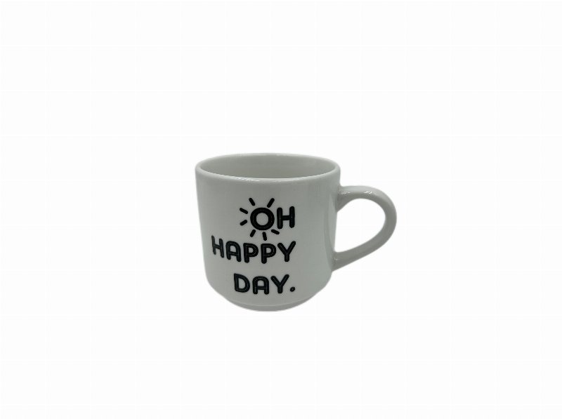 Caneca Happy Day Actuel Porcelana 35 cl