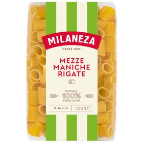 Massa Mezze Maniche Rigate Milaneza 500 gr