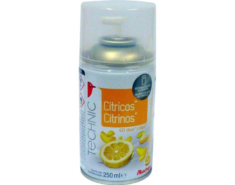Difusor Auchan Automático Recarga Citrinos 250 ml