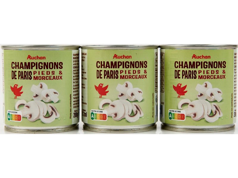 Cogumelos Laminados Auchan 3X200(115)G