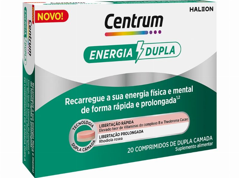 Suplemento Centrum Energia Dupla 20 Comp