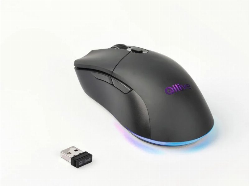 Rato Gaming Sem Fio Qilive Q.3509 Preto