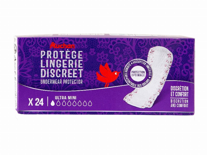 Pensos Incontinência Auchan Discreet Ultra Mini 24Un
