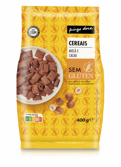 Cereais Recheados Sem Glúten Pingo Doce 0.4Kg