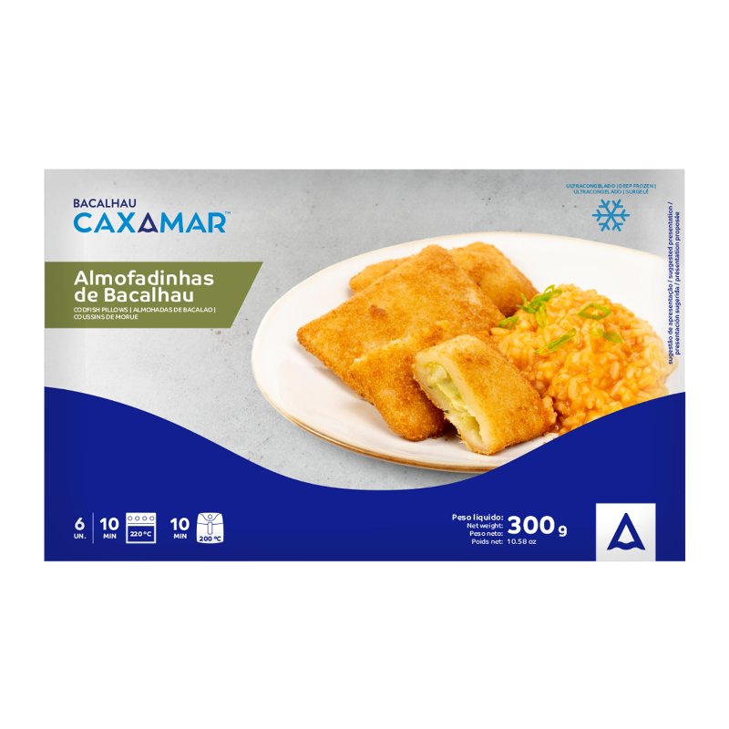 Almofadinhas De Bacalhau No Forno 300 g