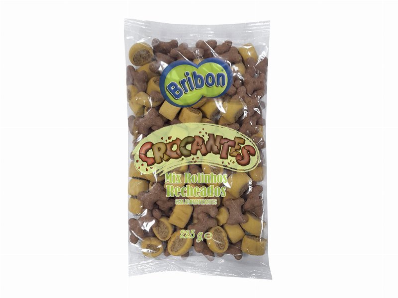 Snacks Para Cão Bribon Croc Mix Recheados 225 g