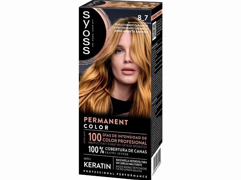 Coloraçao Syoss 8-7 Louro Dourado Caramelo