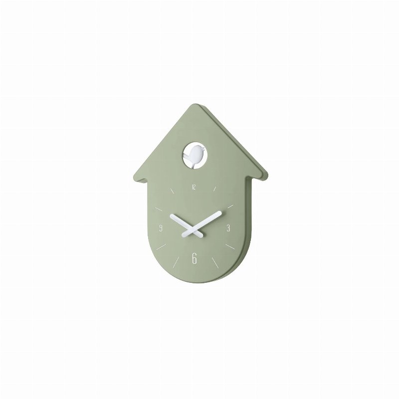 Koziol Relógio De Parede Verde Com Cuco